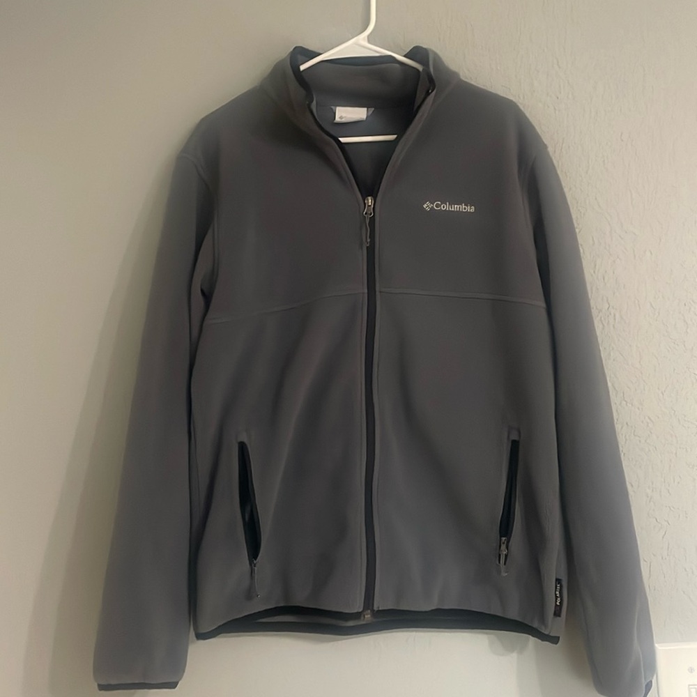 Gray Columbia zip up jacket